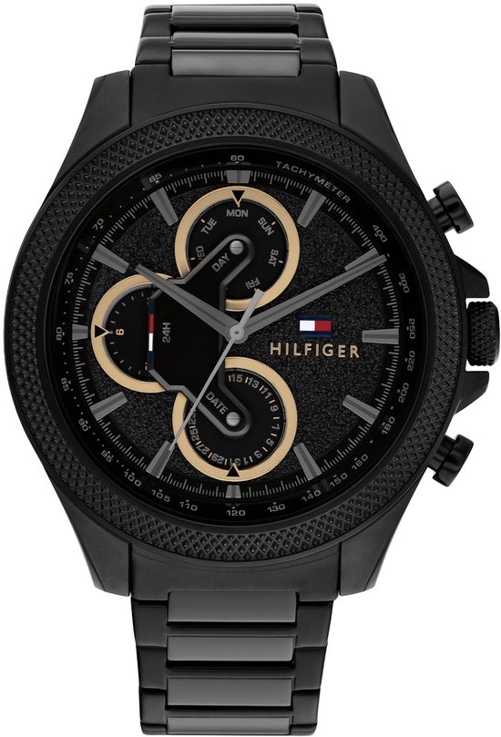 Tommy Hilfiger TH1792081 Clark Heren Horloge – 46 mm – Zwart